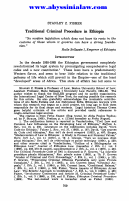 Stanley Z Fisher Traditional Criminal Procedure in Ethiopia (1).pdf